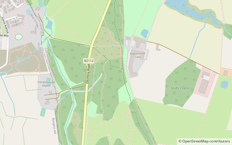 Ditchling Common location map