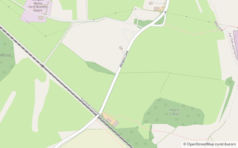 Allington location map