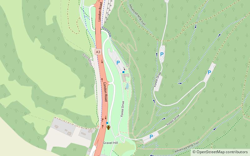 Queen Elizabeth Country Park location map