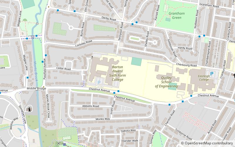 barton peveril sixth form college eastleigh location map