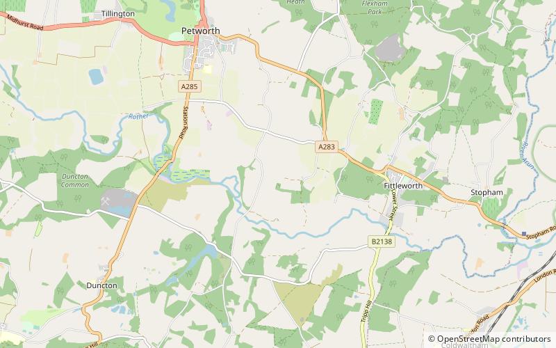 Coates Castle SSSI location map