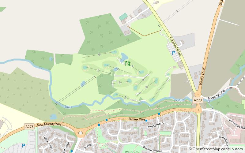 The Burgess Hill Golf Centre location map