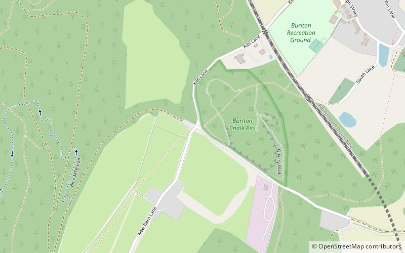 Buriton Chalk Pit location map