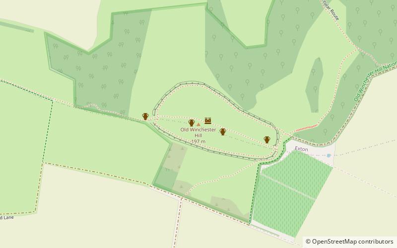 Old Winchester Hill location map