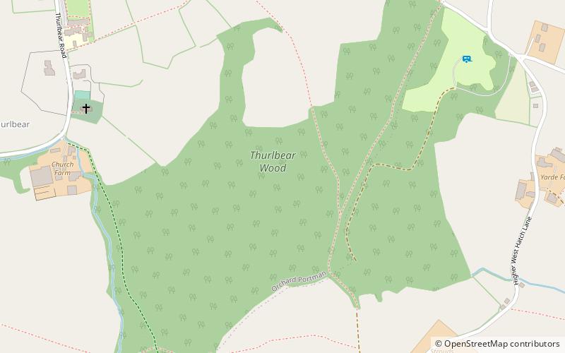 Thurlbear Wood and Quarrylands location map