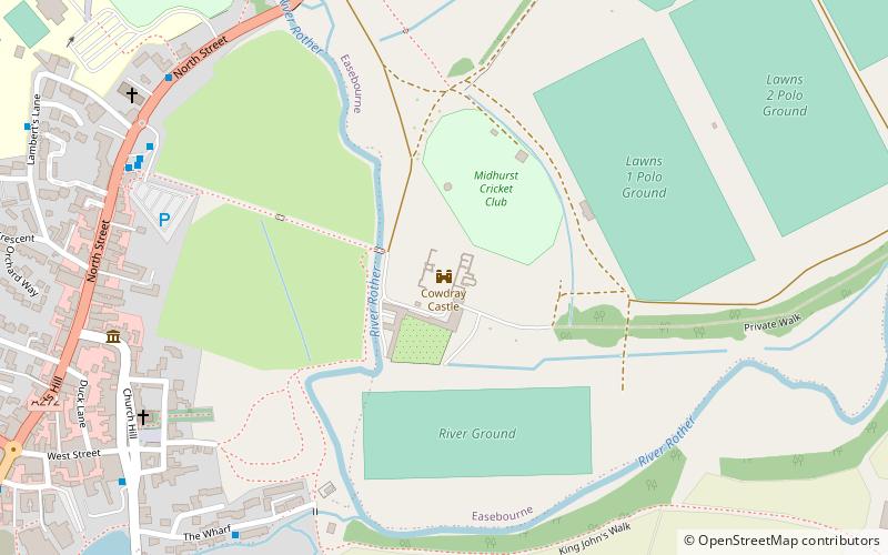 Cowdray Castle location map