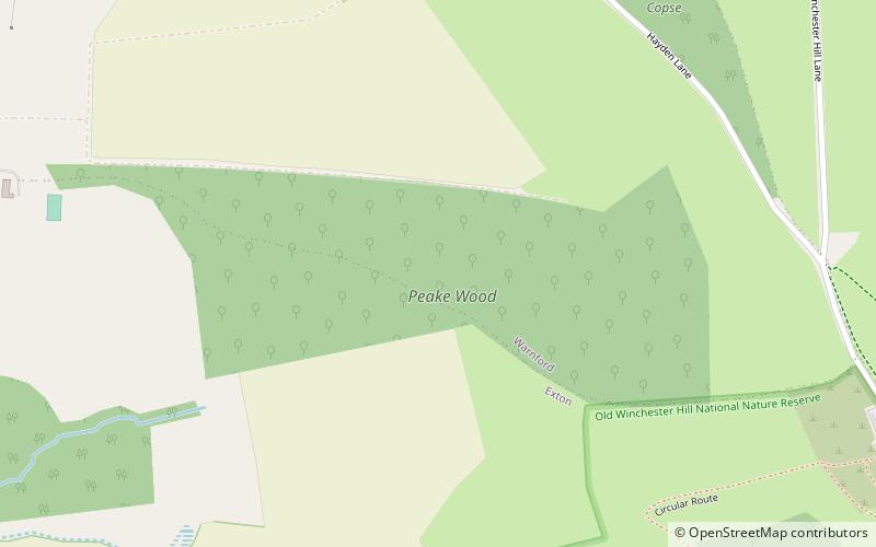 Peake Wood location map