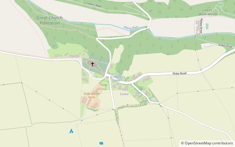 St Nectan's Church location map