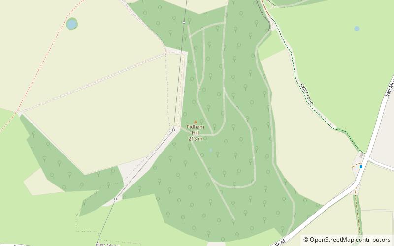 Pidham Hill location map