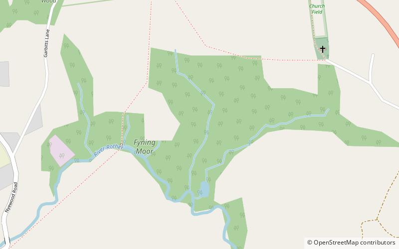 Fyning Moor location map