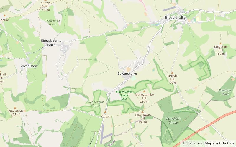 Bowerchalke location map