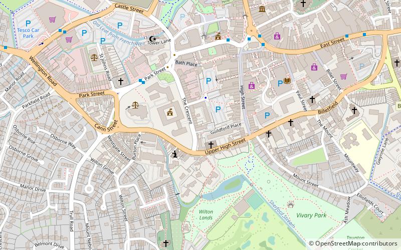 Temple maçonnique de Taunton location map