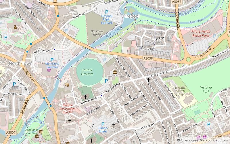 Somerset Cricket Museum location map