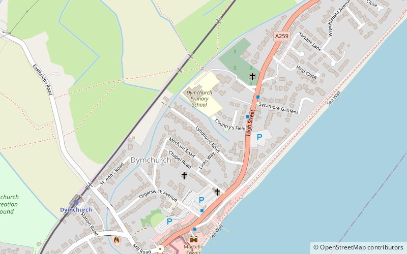 Dymchurch Martello Tower location map