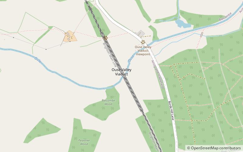 Viaduc de l'Ouse Valley location map