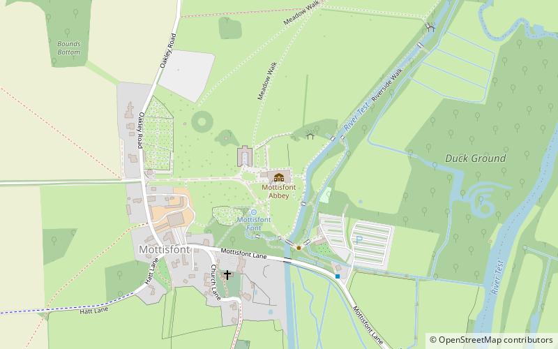 Mottisfont Abbey location map