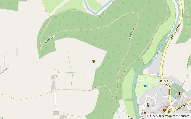 oldberry castle exmoor location map