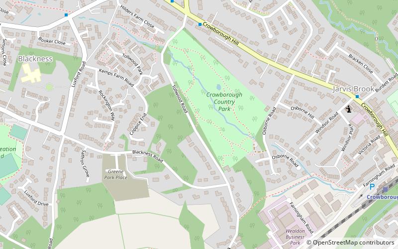 Crowborough Country Park location map