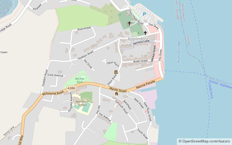 North Devon Maritime Museum location map