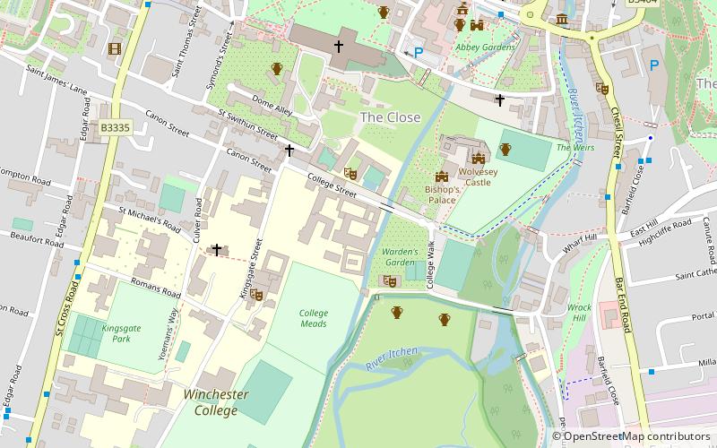 winchester college location map