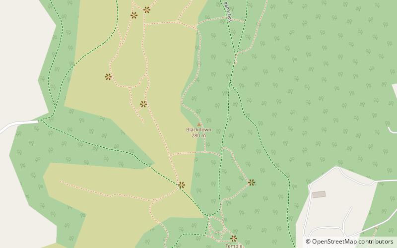 Blackdown location map