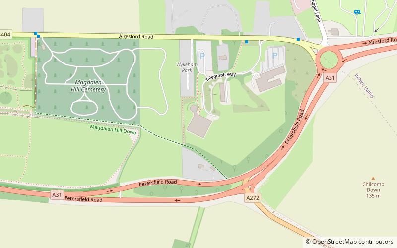 Winchester Science Centre location map