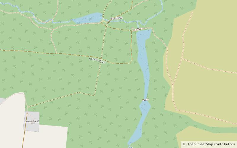 Landscape of Ashdown Forest location map