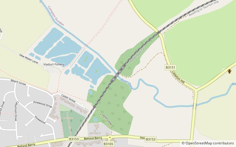 Somerton Viaduct location map