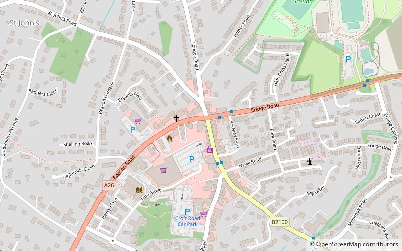 The Crowborough Cross location map