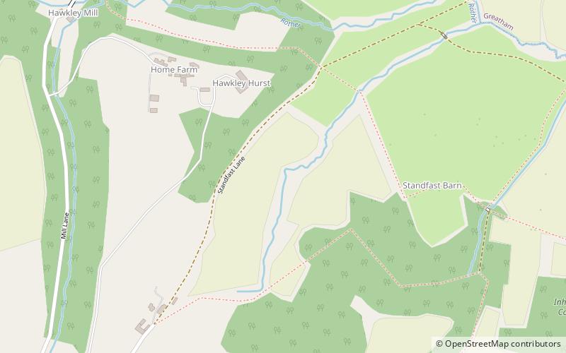 Upper Greensand Hangers: Empshott to Hawkley location map