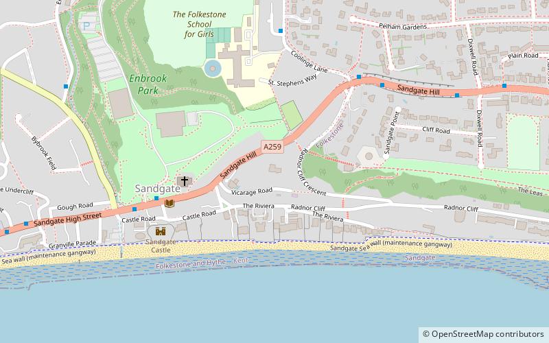 spade house folkestone location map