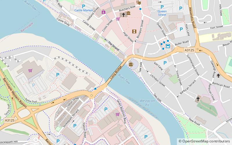 Barnstaple Long Bridge location map