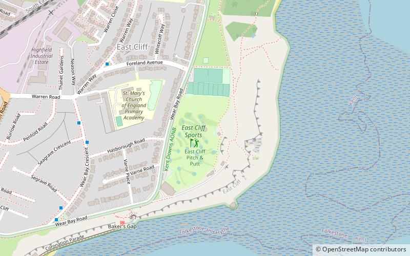 wieza martello folkestone location map