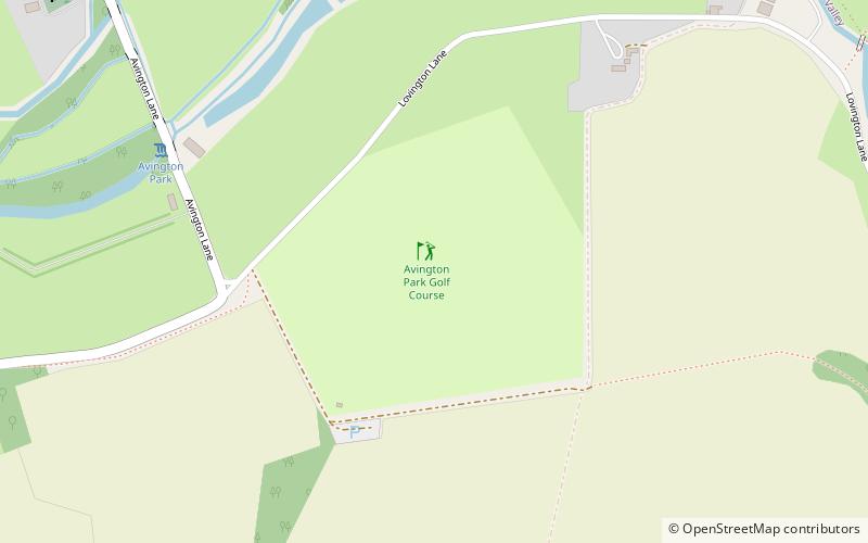 Avington Park Golf Course location map