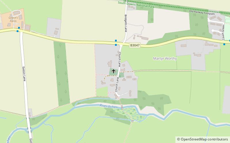 St Swithun's Church location map