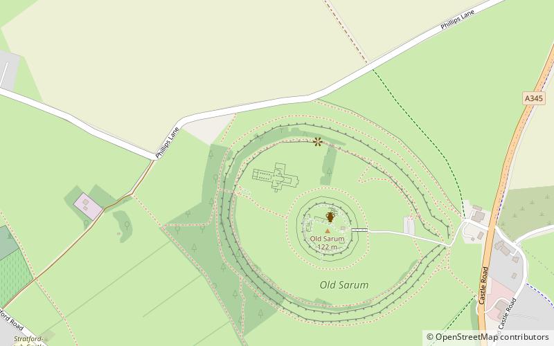 Catedral de Old Sarum location map