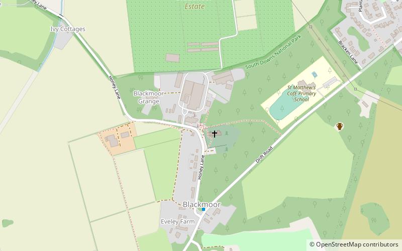 Blackmoor War Memorial location map
