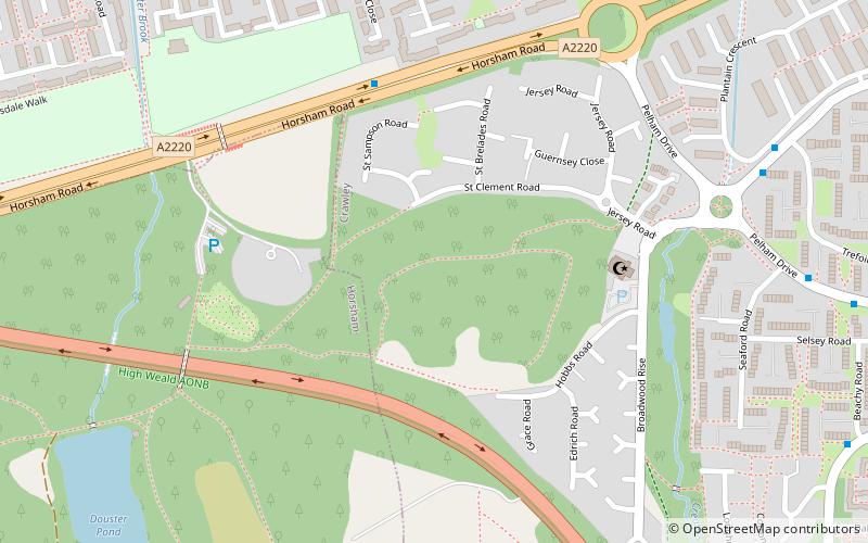 Target Hill Park location map