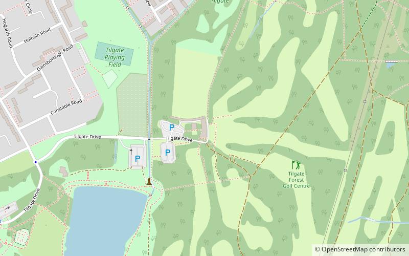Tilgate Forest Golf Centre location map