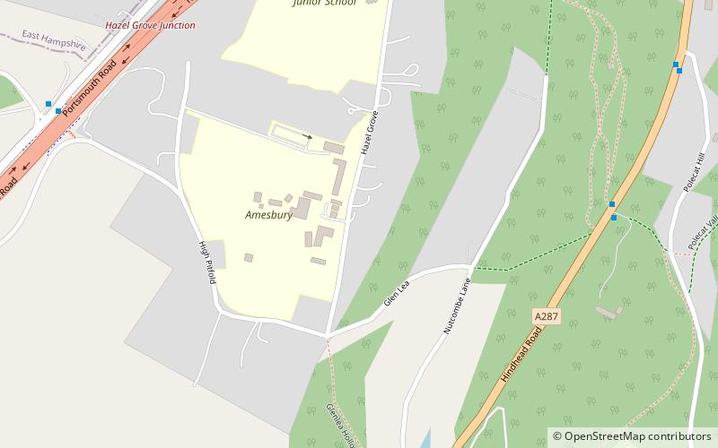 amesbury school hindhead location map