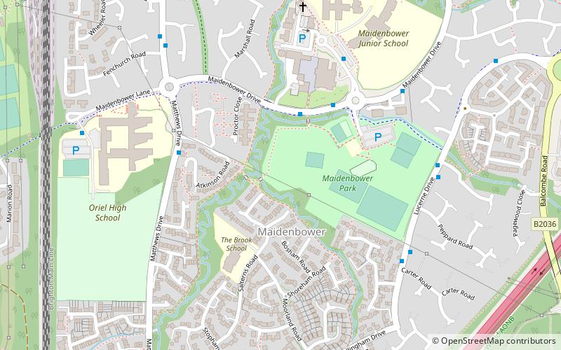 Maidenbower location map