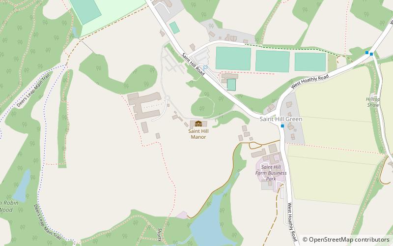 Saint Hill Manor location map