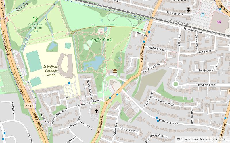 Crawley Museum location map