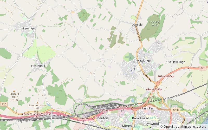 Cheriton Hill location map