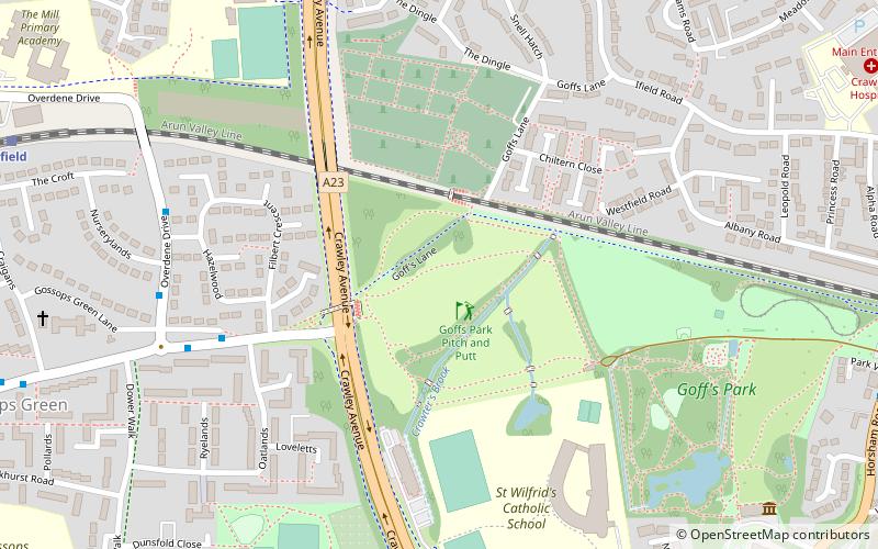 gossops green crawley location map