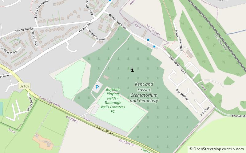 Kent and Sussex Crematorium and Cemetery location map