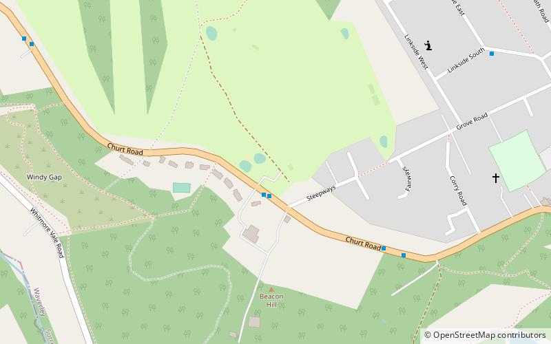 Hindhead Golf Club location map