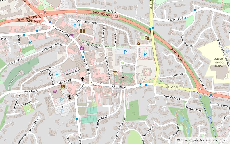 East Grinstead Museum location map