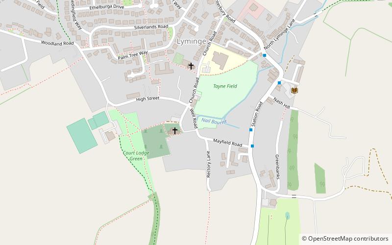 lyminge abbey location map