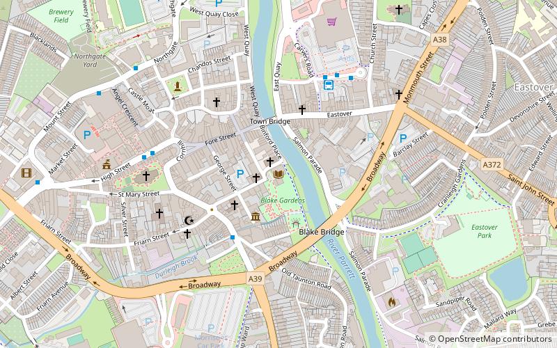 Bridgwater Library location map